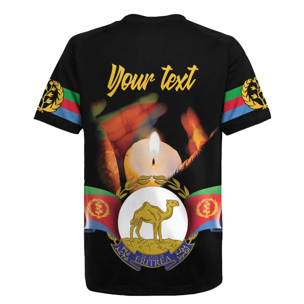 Personalized Afro-Eritrea Maelti Siwuat Rugby Jersey Shida Shoes Glory To Our Martyrs Eritrea LT9