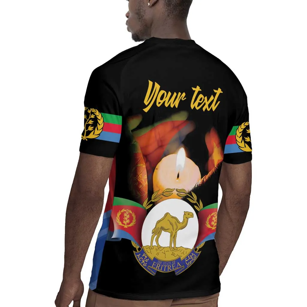 Personalized Afro-Eritrea Maelti Siwuat Rugby Jersey Shida Shoes Glory To Our Martyrs Eritrea LT9