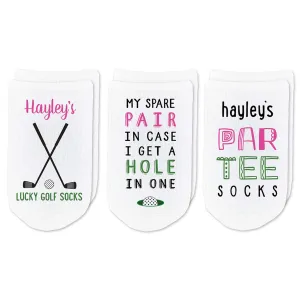Personalized Golf Socks Gift Box – Custom Golf Gift for Women