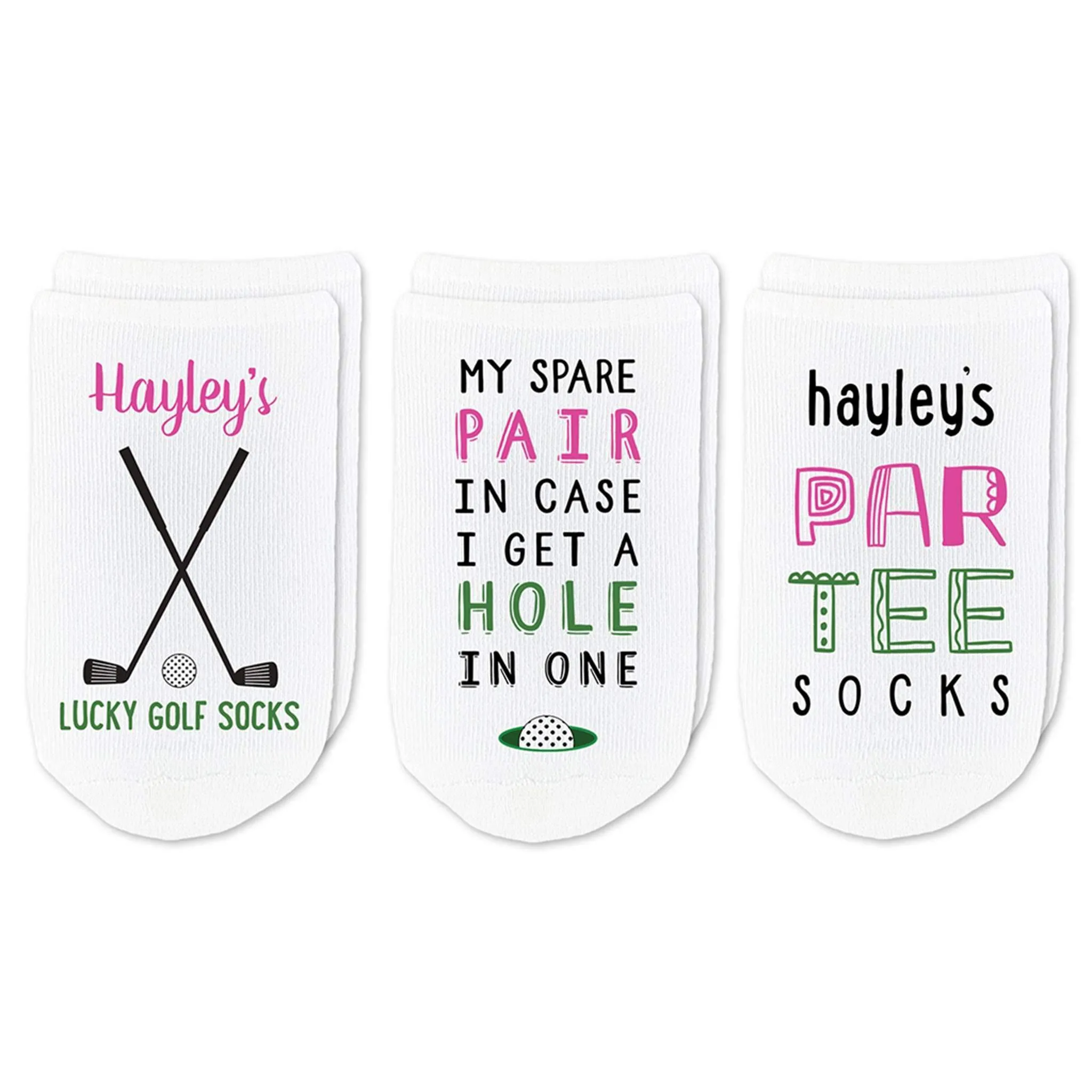 Personalized Golf Socks Gift Box – Custom Golf Gift for Women