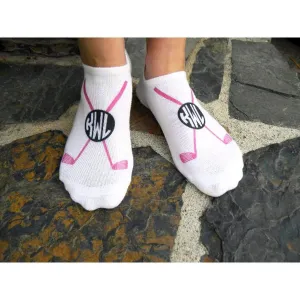 Personalized Monogram Golf Socks – Custom Golf Gift Set - 3 Prs