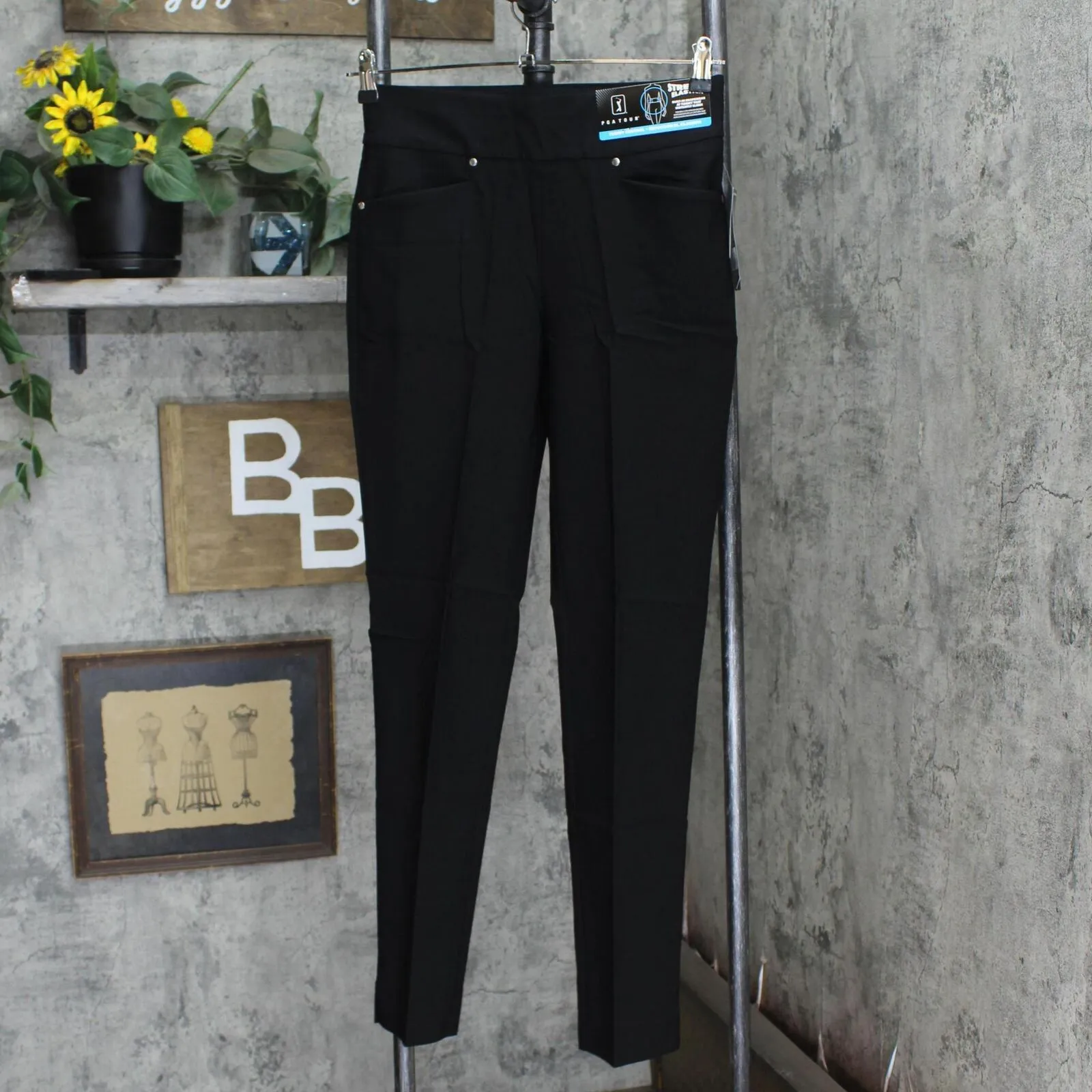 Pga Tour Women's Regular Pull-on Golf Pants with Tummy Control 82861190067
