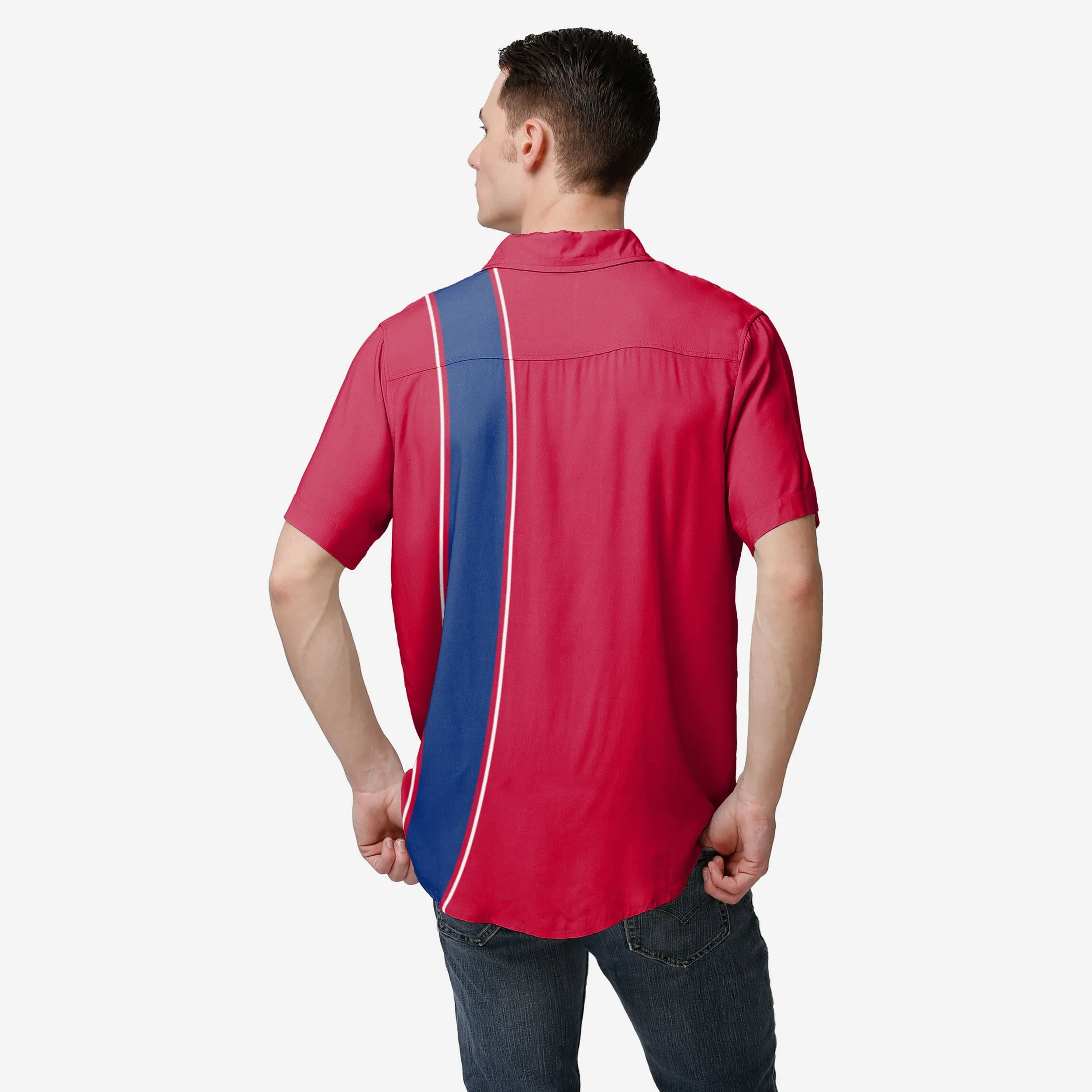 Philadelphia Phillies Bowling Stripe Button Up Shirt