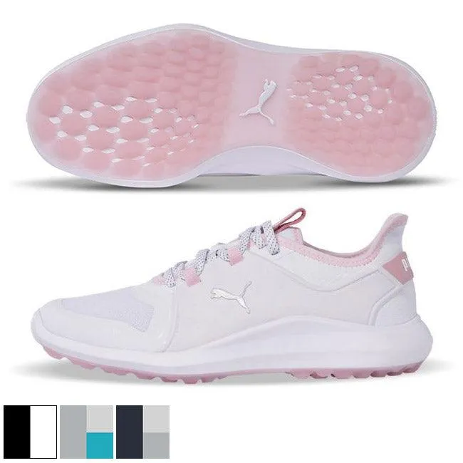 PUMA Ladies IGNITE FASTEN8 Golf Shoes 6.5 High Rise/Puma Silver/Scuba Blu
