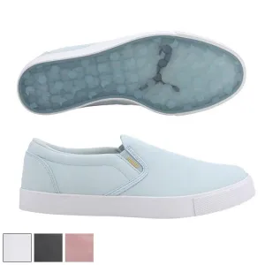 PUMA Ladies Tustin L Slip-On Golf Shoes 9.0 Omphalodes (193827-01)