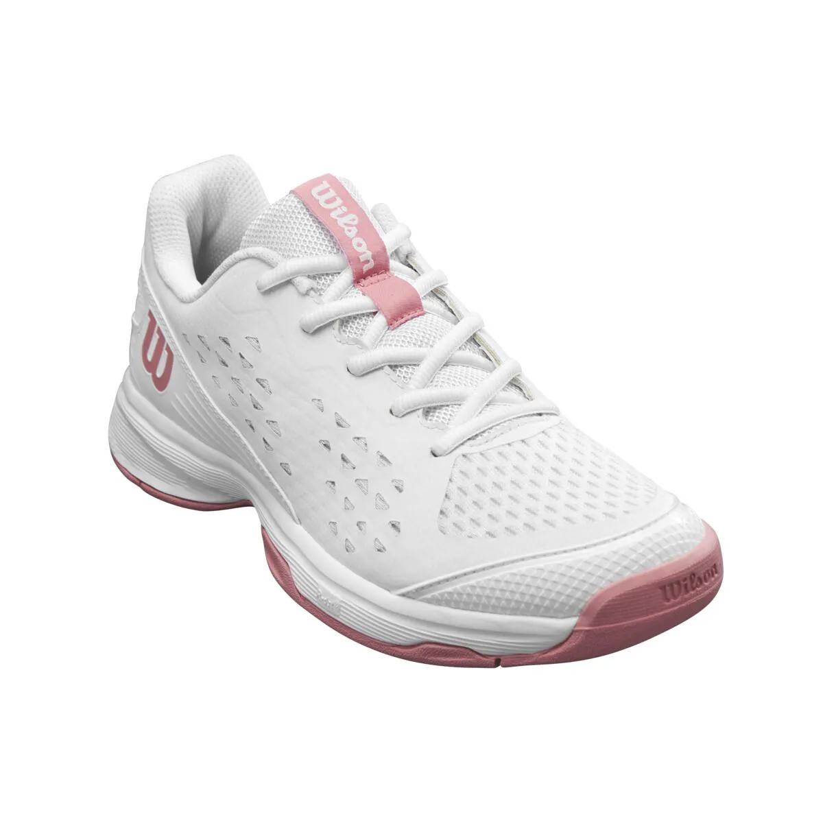 Rush Pro Junior L Tennis Shoe - White, White, Mauveglow