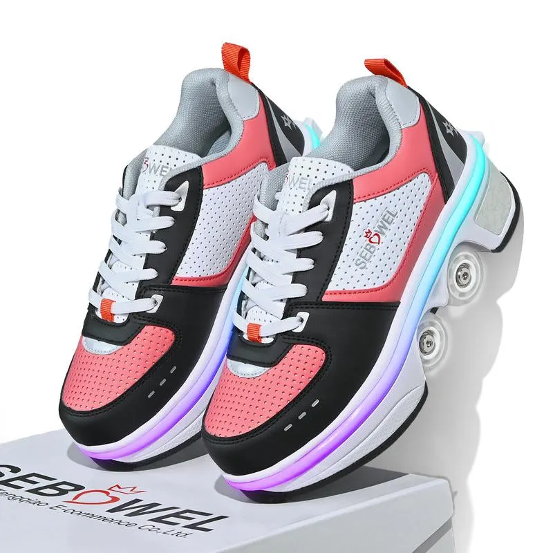 SEBOWEL 2-in-1 Transformer Roller Skates