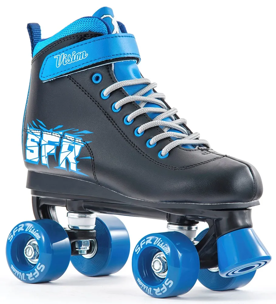SFR Vision II Kids Roller Skates - Black Blue