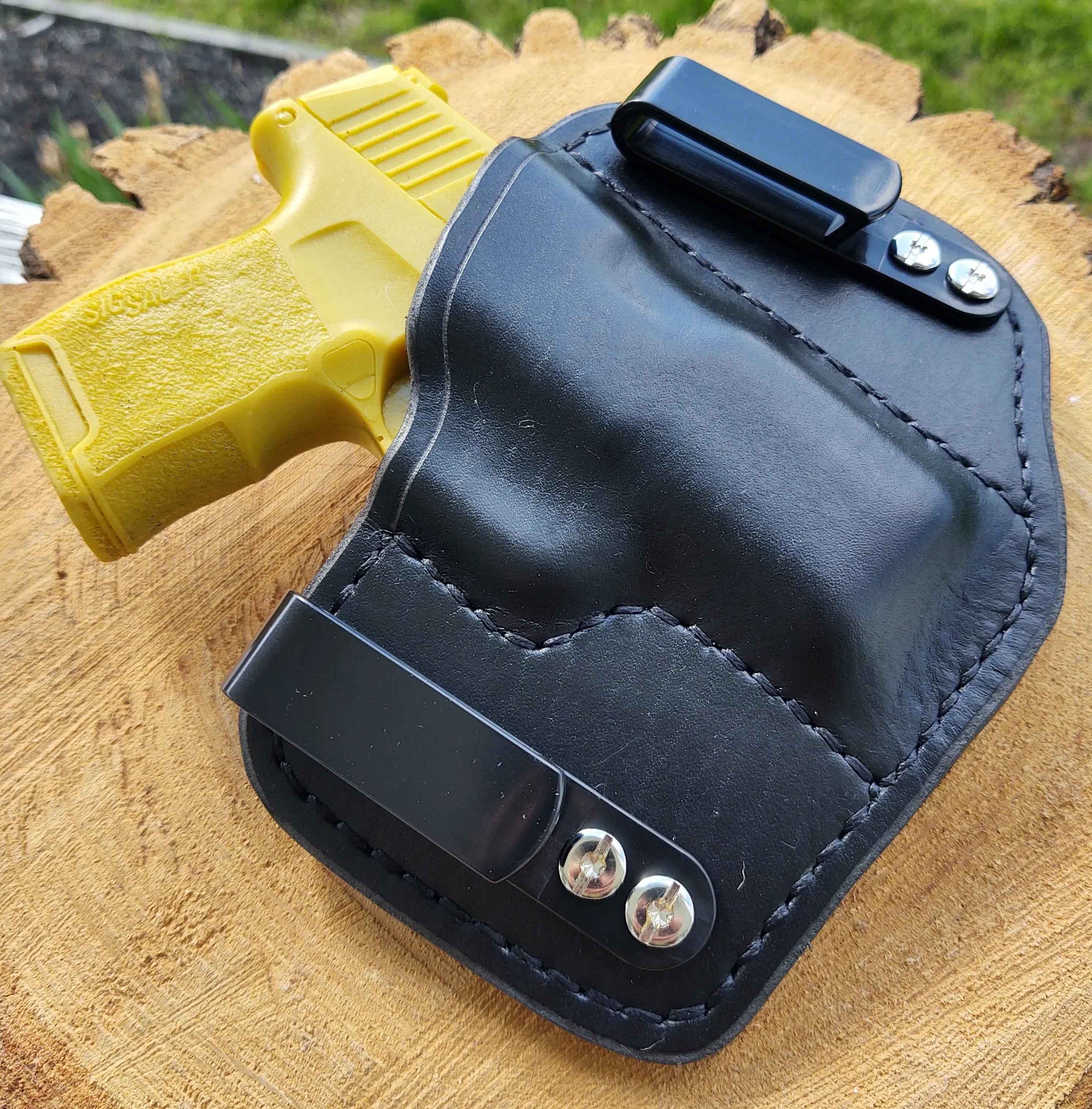 Sig Sauer P365 IWB Mini HD Black&Tan Premium Leather Holster