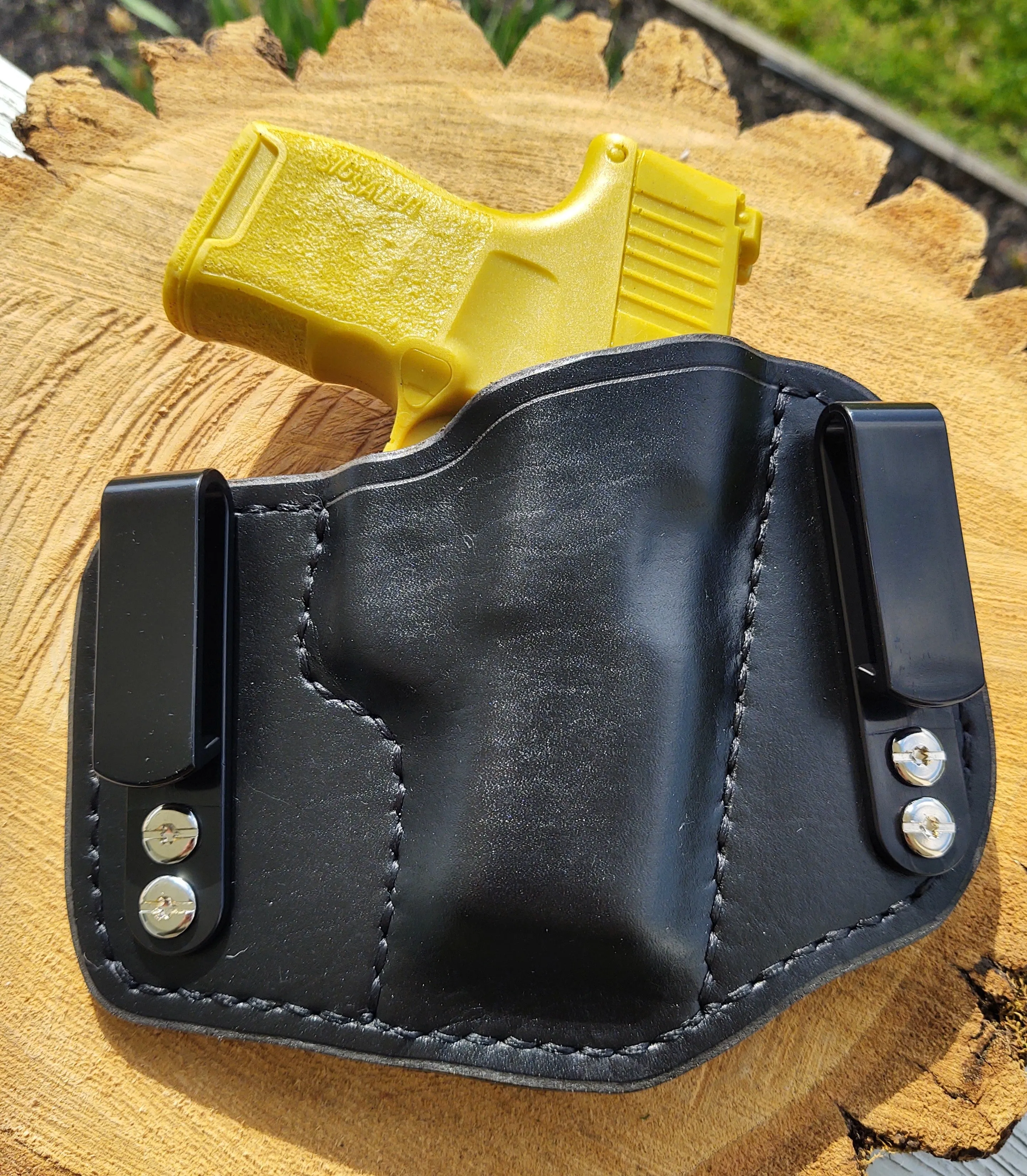 Sig Sauer P365 IWB Mini HD Black&Tan Premium Leather Holster