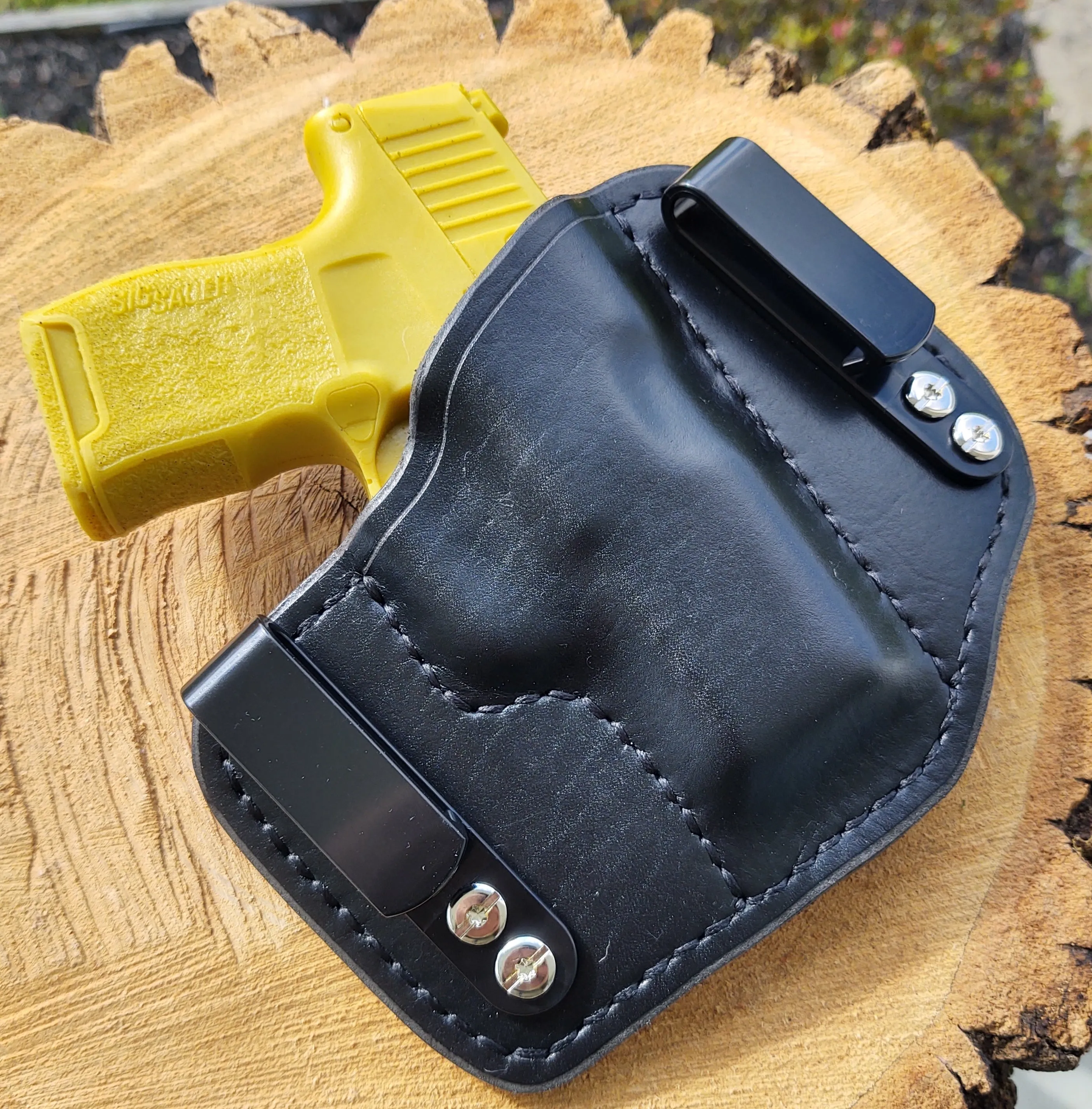 Sig Sauer P365 IWB Mini HD Black&Tan Premium Leather Holster