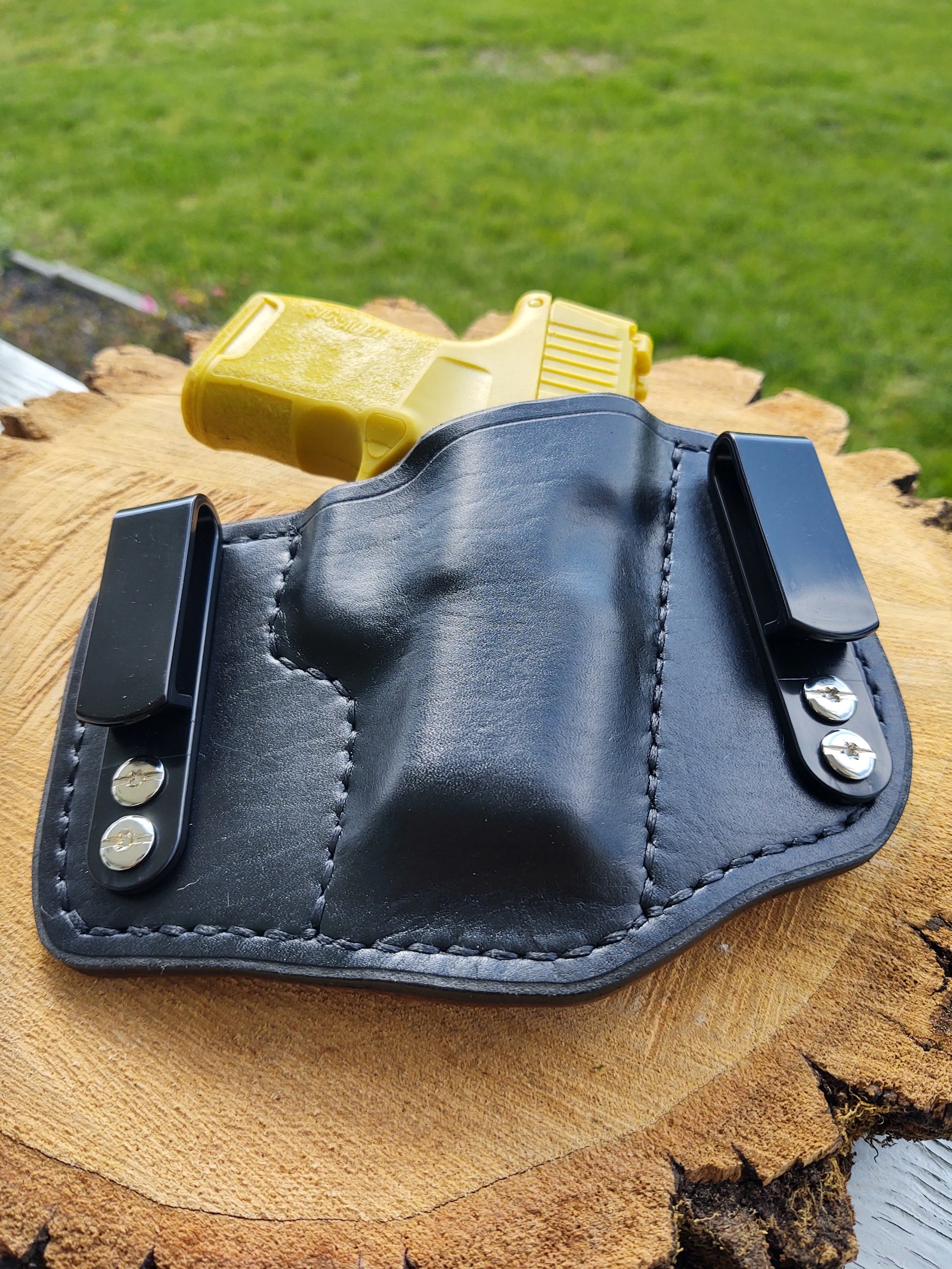 Sig Sauer P365 IWB Mini HD Black&Tan Premium Leather Holster