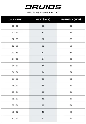 SIZE CHARTS