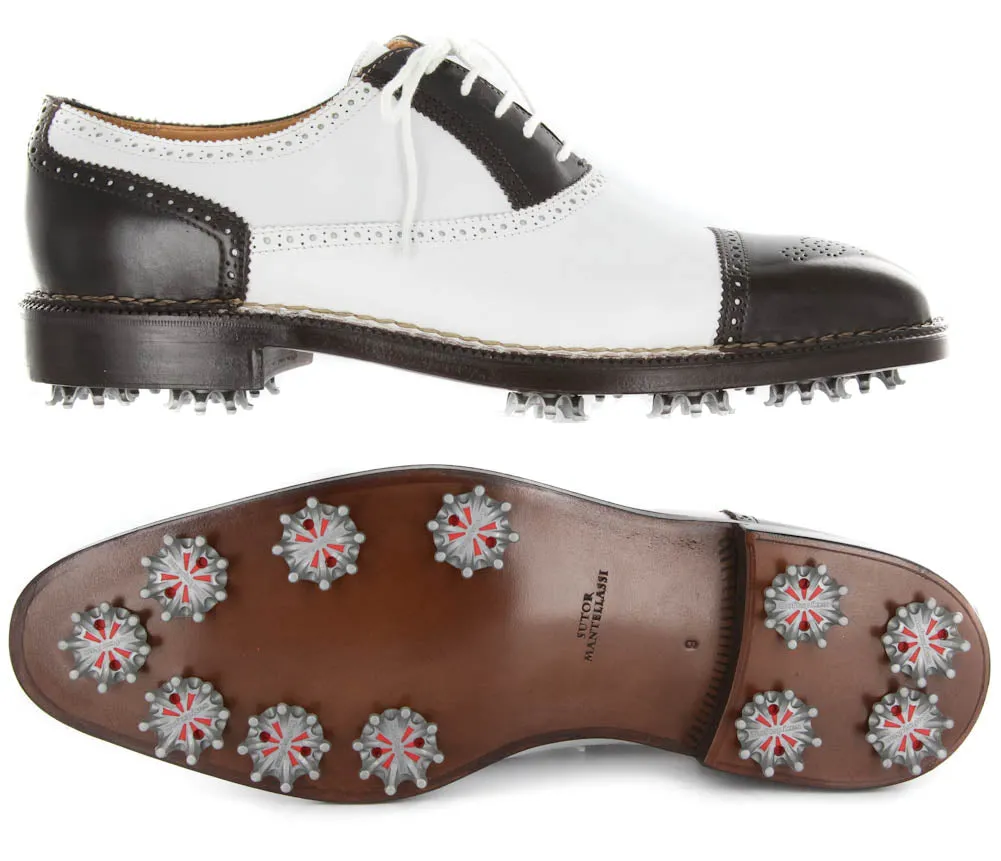 Sutor Mantellassi Brown Golf Shoes - 8 US / 7 UK