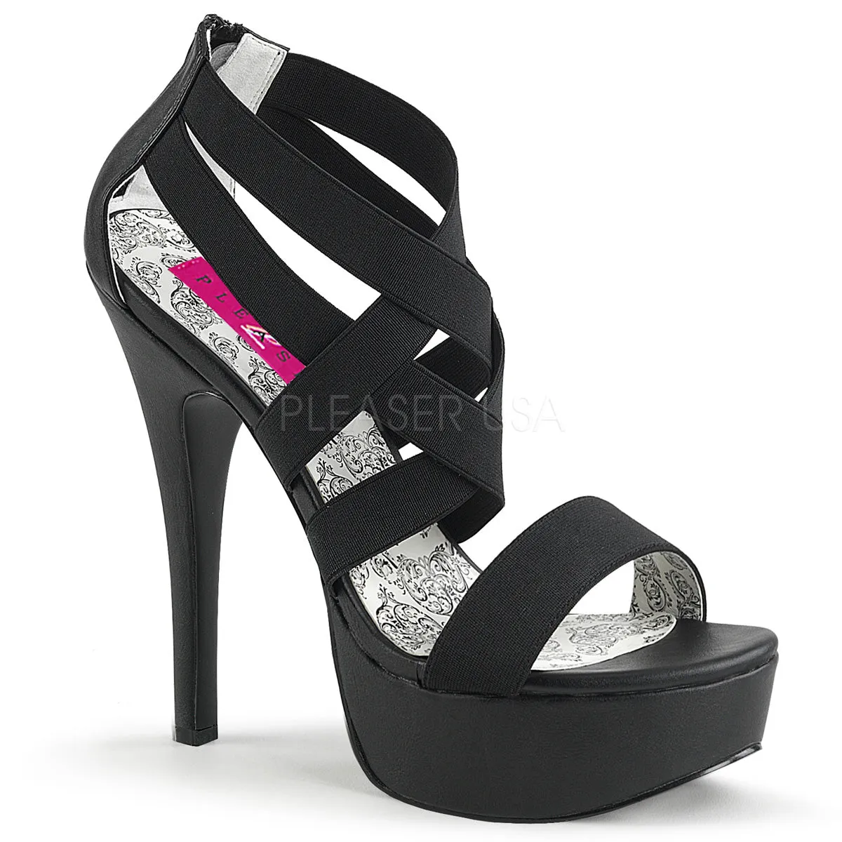 TEEZE-47W  Black Elasticated Band/Black