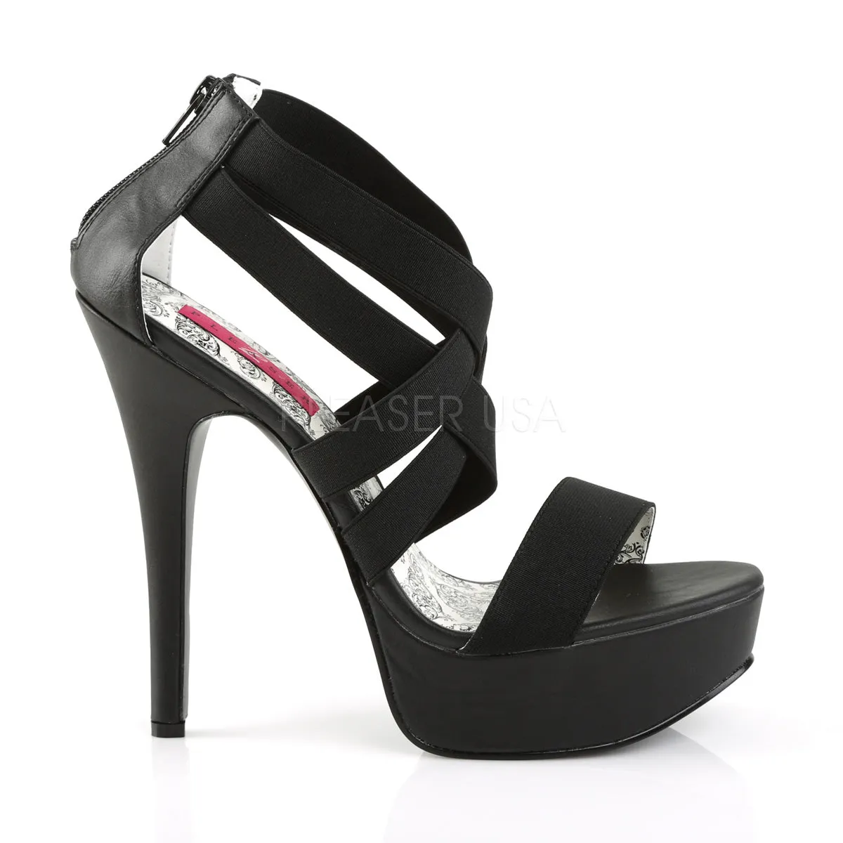 TEEZE-47W  Black Elasticated Band/Black