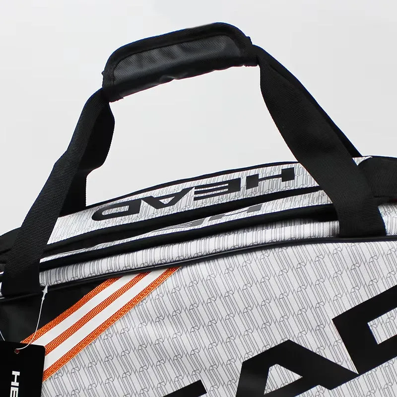 Tennis Rackets Bag Large Capacity 3-6 Pieces Tennis Backpack Badminton Gymbag Squash Racquet Bag with Separated Shoes Bag