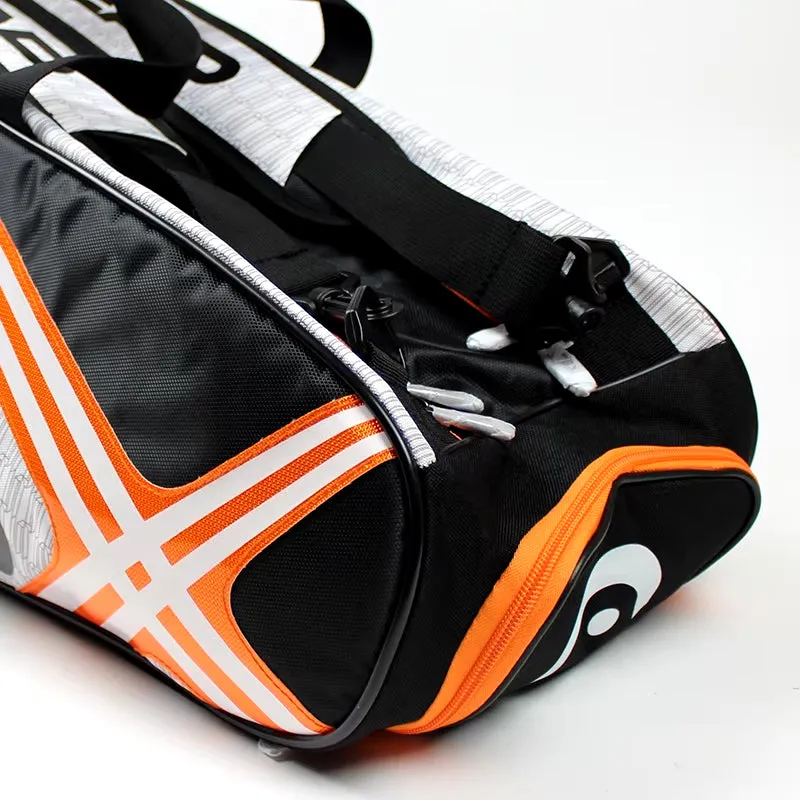 Tennis Rackets Bag Large Capacity 3-6 Pieces Tennis Backpack Badminton Gymbag Squash Racquet Bag with Separated Shoes Bag