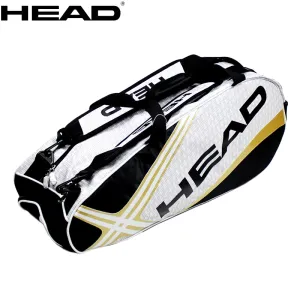 Tennis Rackets Bag Large Capacity 3-6 Pieces Tennis Backpack Badminton Gymbag Squash Racquet Bag with Separated Shoes Bag