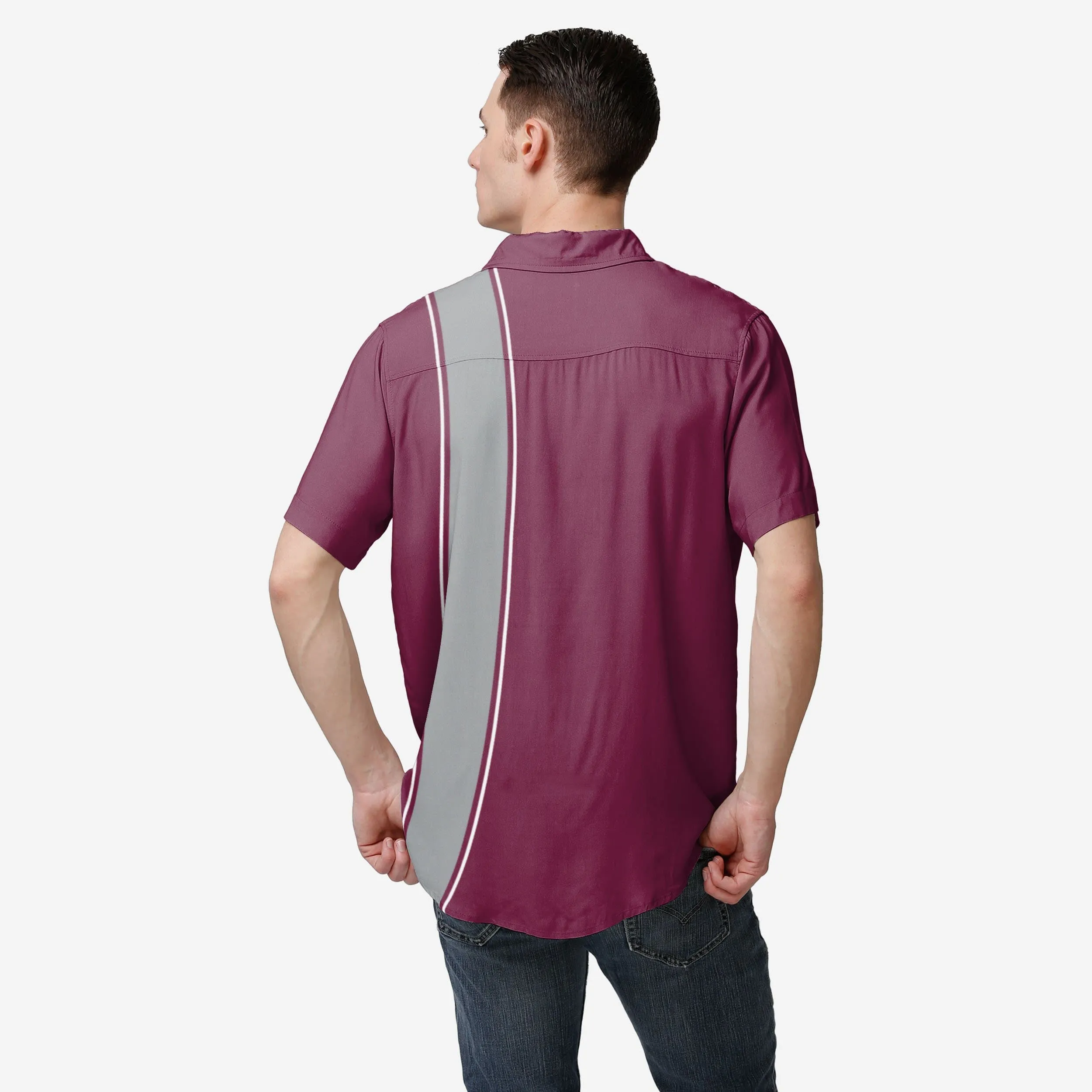 Texas A&M Aggies Bowling Stripe Button Up Shirt