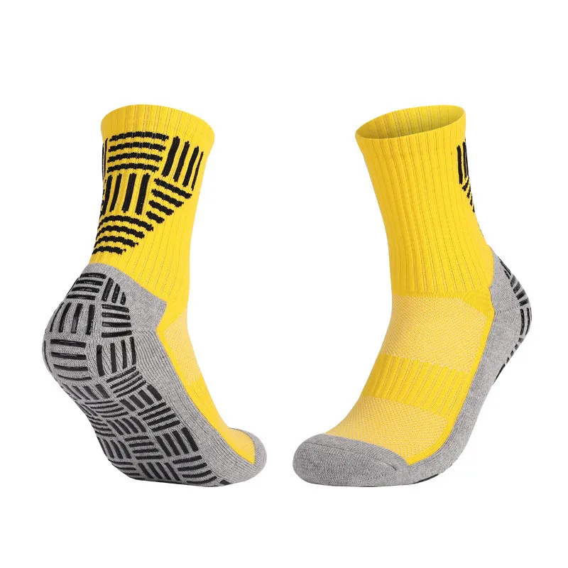 Thick Towel Bottom Mid-calf Soccer Socks Non-slip Sweat-proof Athletic Socks