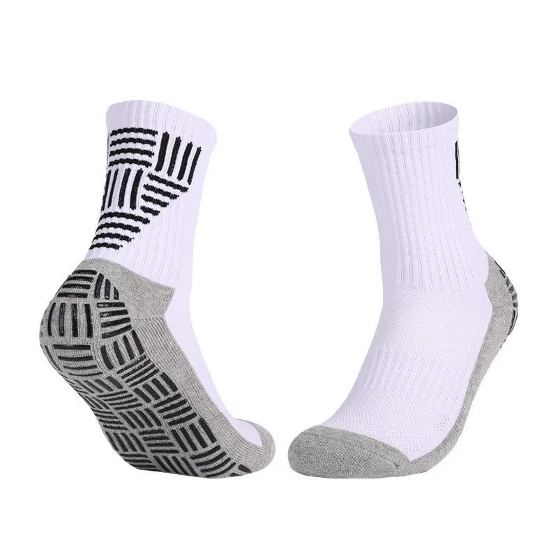 Thick Towel Bottom Mid-calf Soccer Socks Non-slip Sweat-proof Athletic Socks
