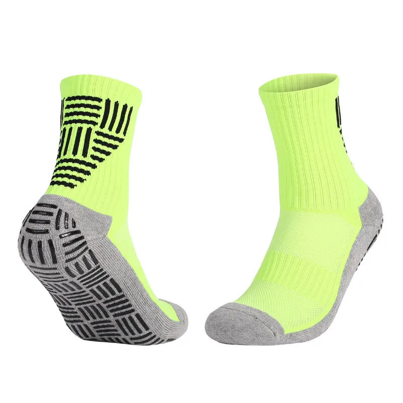 Thick Towel Bottom Mid-calf Soccer Socks Non-slip Sweat-proof Athletic Socks