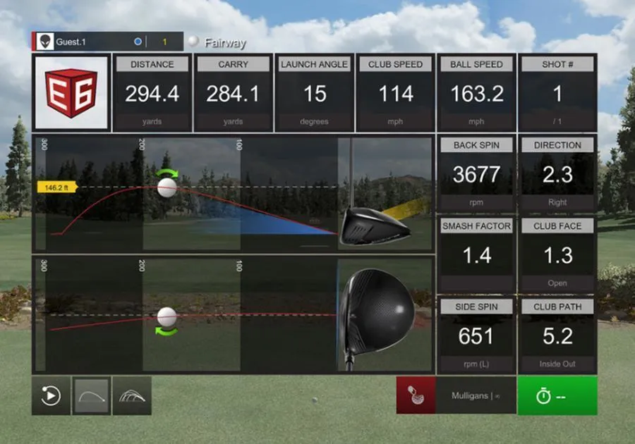 TruGolf Vista 10 PRO Golf Simulator w/ E6 Connect