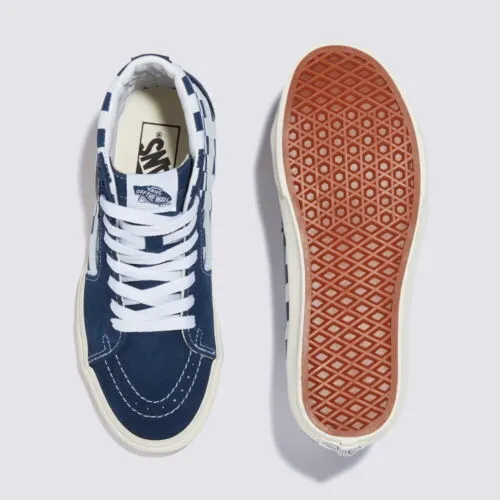 Vans SK8 HI - Checkerboard Dress Blues/True Navy