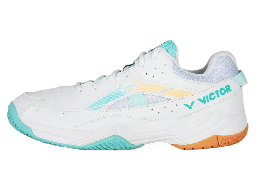 Victor A170II AO Badminton Court Shoes (Unisex) (White/Orange)