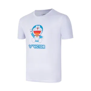 Victor X Doraemon T-501DRM-A Unisex T-Shirt [White]