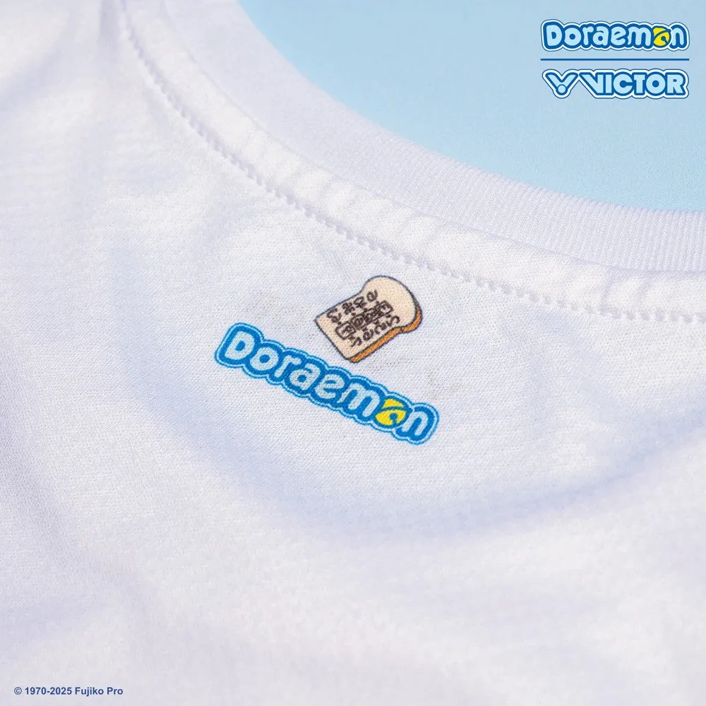 Victor X Doraemon T-501DRM-A Unisex T-Shirt [White]
