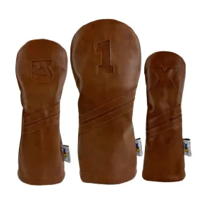 Vintage Leather Women's Golf Head Covers | Brown - Sets (3pc)