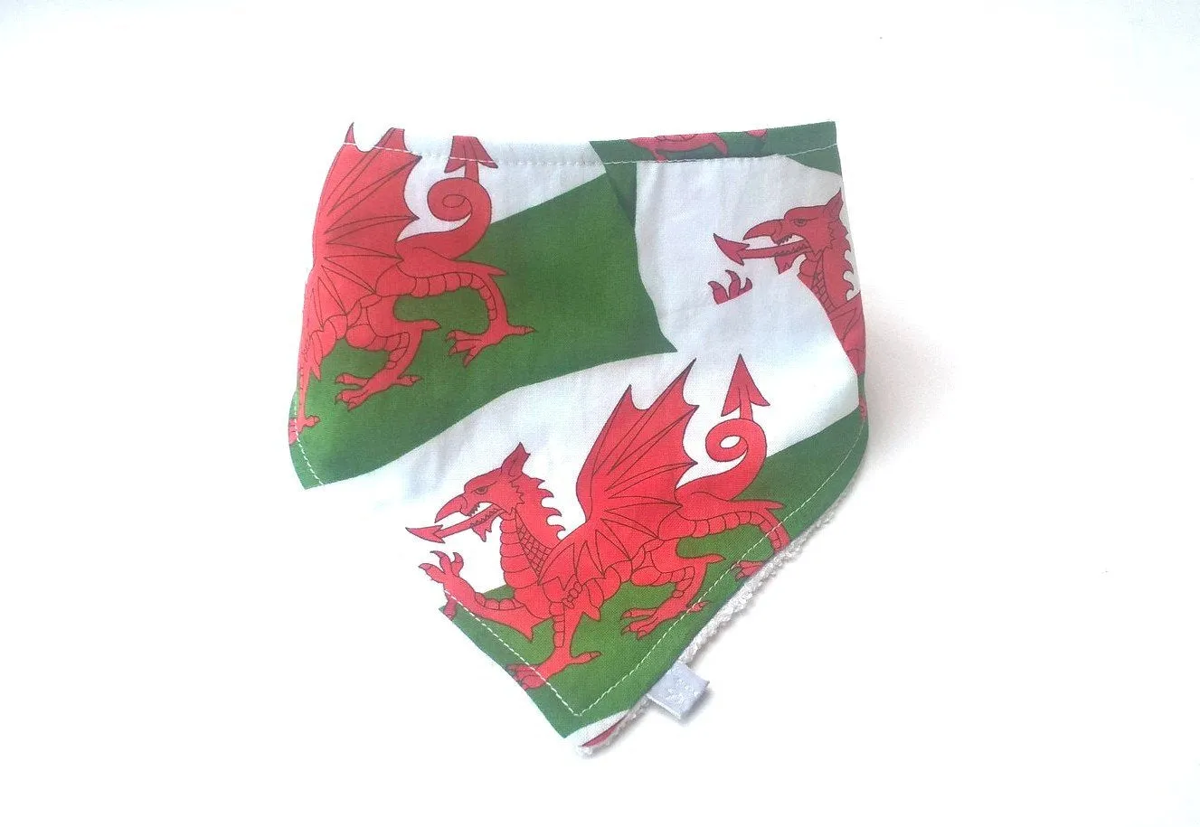 Wales dragon Print Dribble Bib, Eisteddfod, six nations rugby