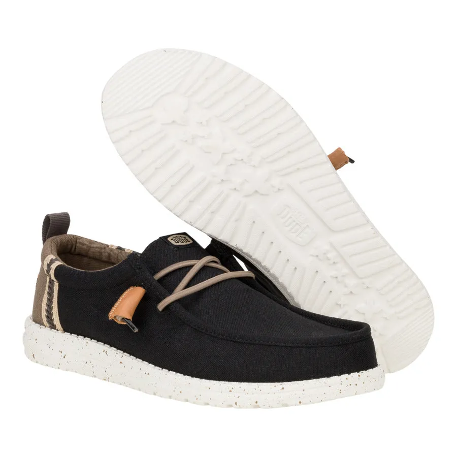Wally Summer Linen - Black/Walnut