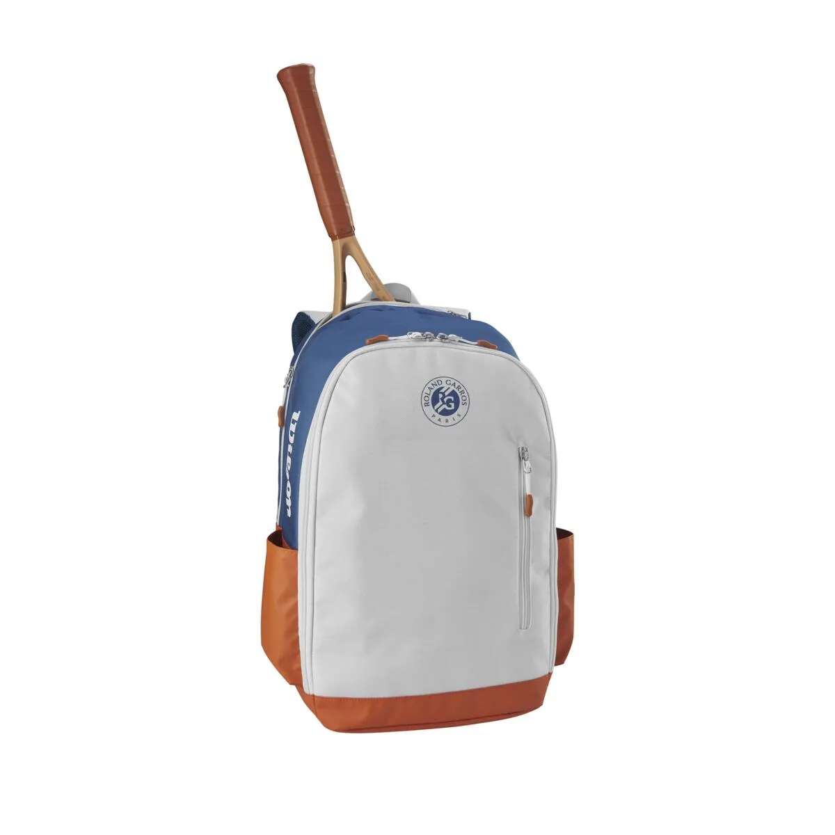 Wilson Roland Garros Team Backpack Racquet Bag (Oyster Grey/Blue)