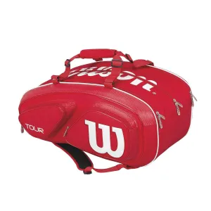 WILSON TOUR V RED 15 PACK TENNIS BAG