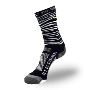Zebra Running Socks ¾ Length